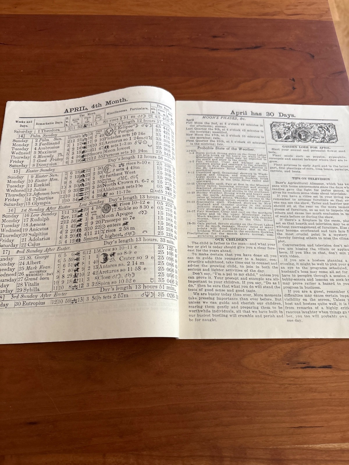 1950 Agricultural Almanac Farm Guide Vintage Farming Book Lancaster PA