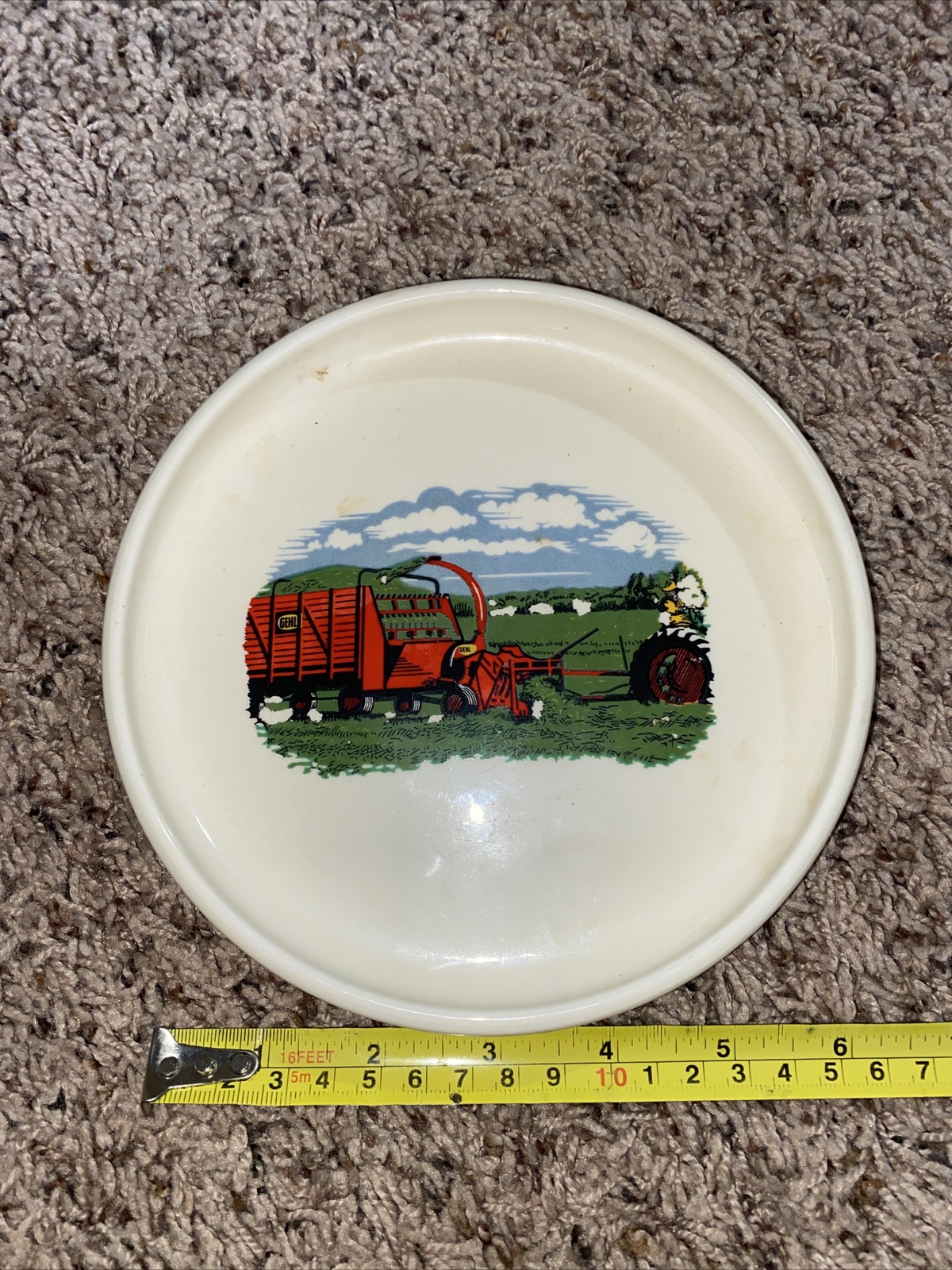 Vintage 100 Years Of Service Farming Candy Tray Dish Restaurant Serving Ashtray