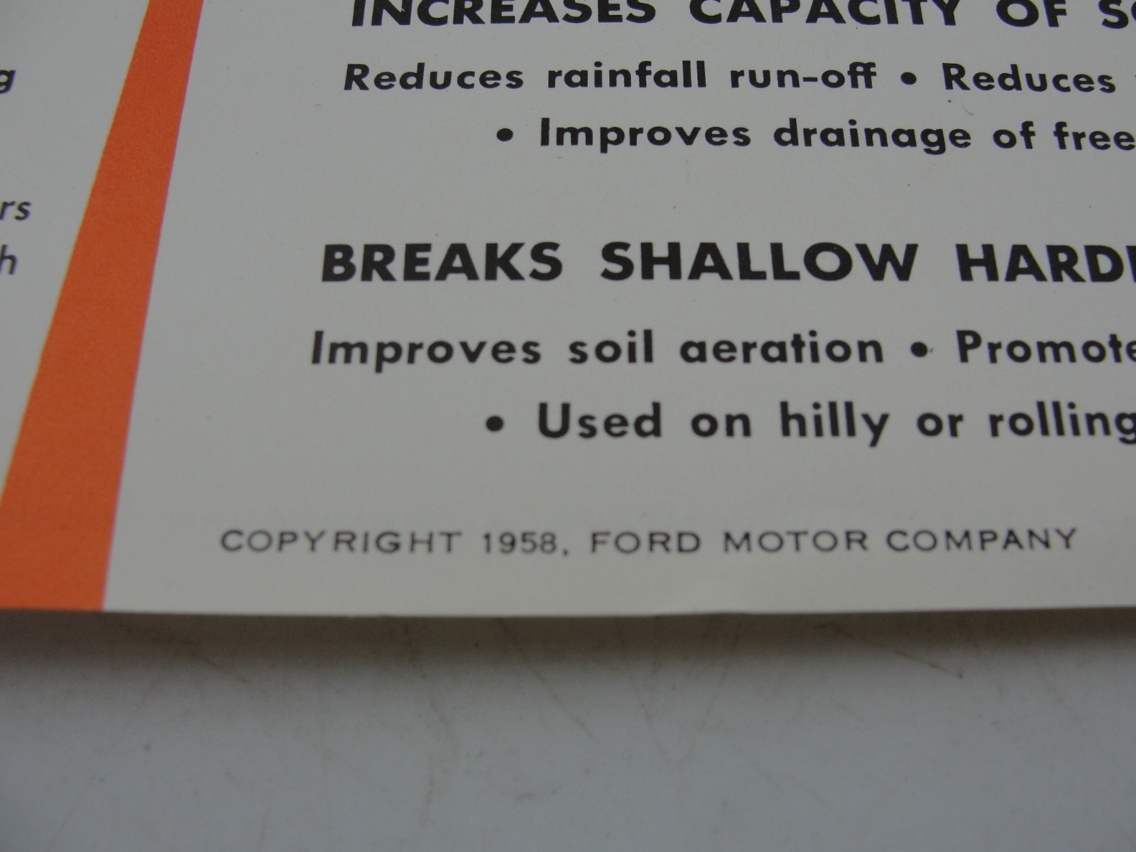 Ford Lift Type Field Cultivator Series 117 Brochure