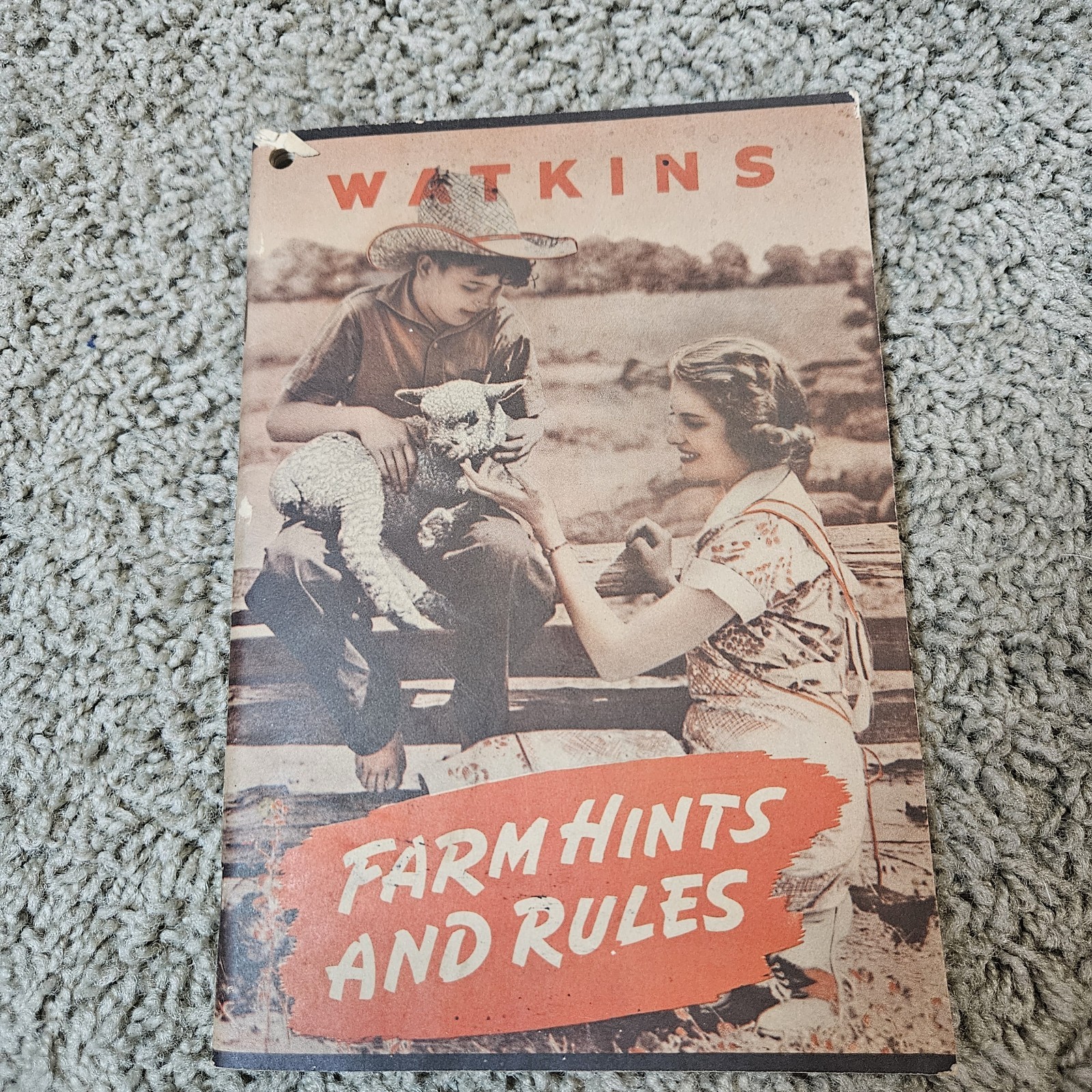 Vintage 1944 Watkins Farm Hints and Rules Booklet