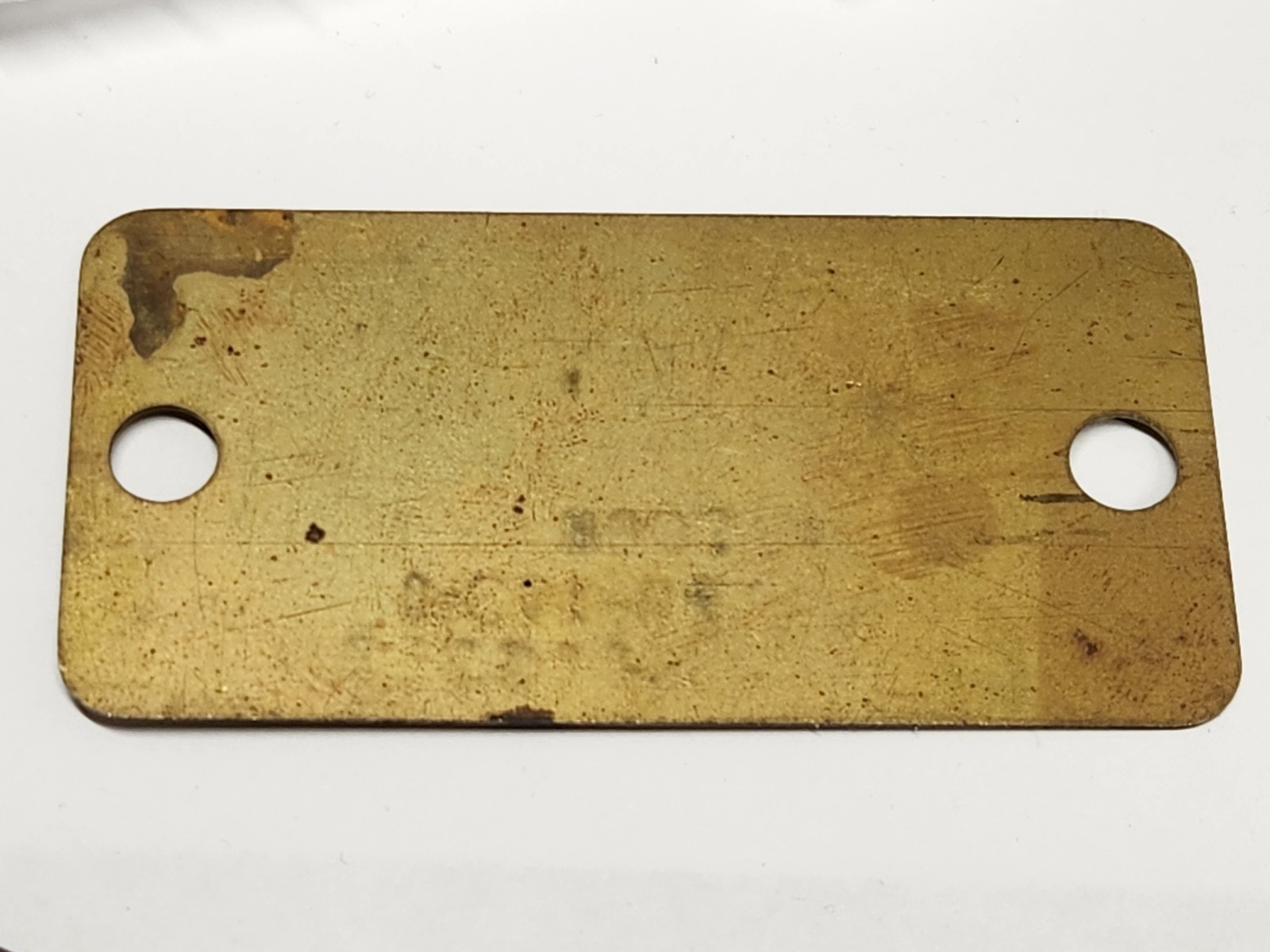 New Idea Farm Equipment Company Metal Brass Tag Emblem Coldwater Ohio