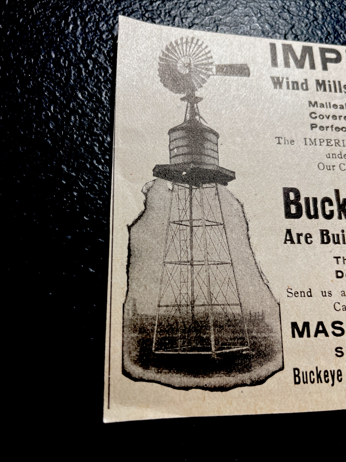 1907 Imperial Windmills & Buckeye Pumps Farm Advertising – Springfield – Ohio
