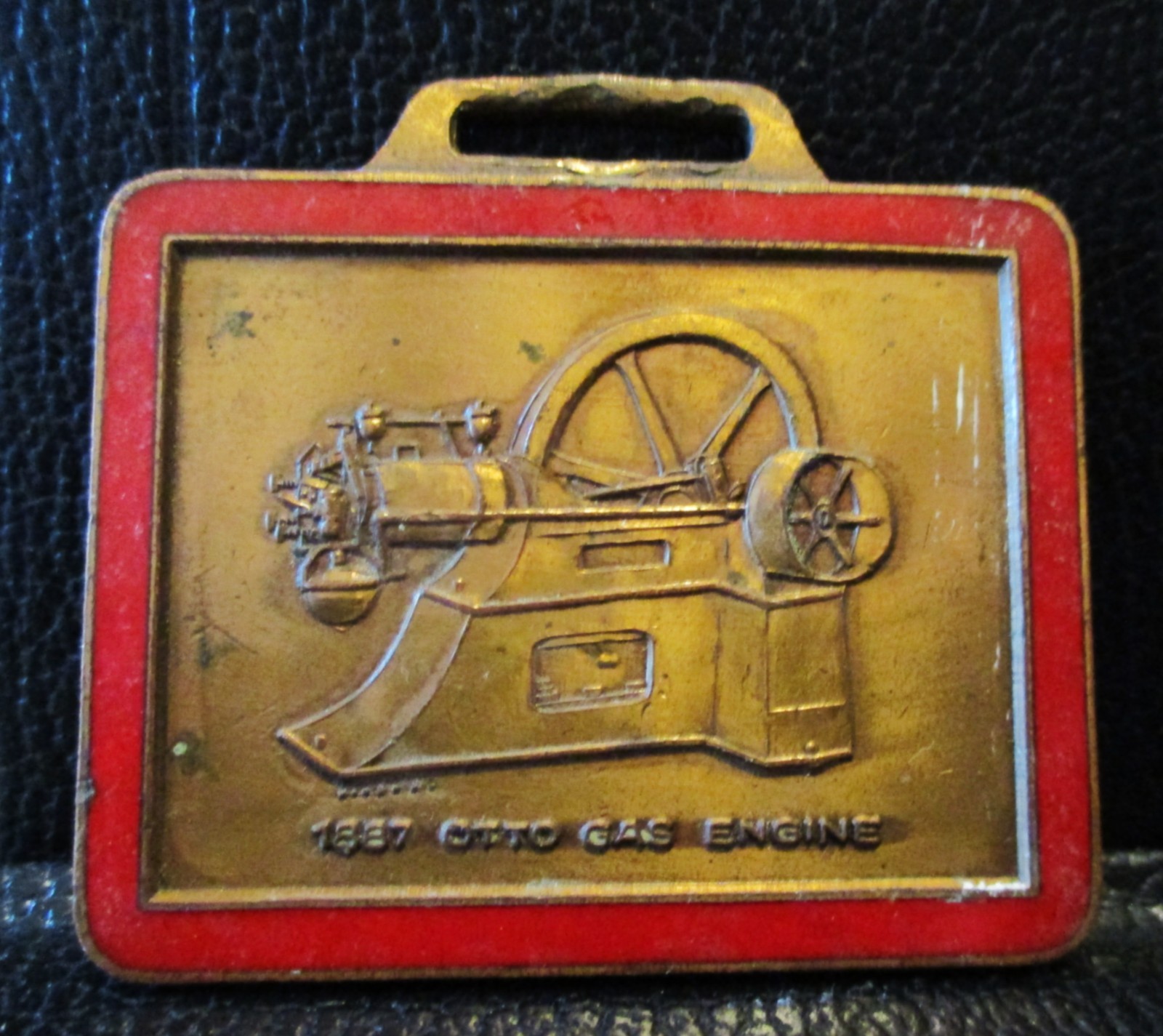 1887 Otto Gas Hit & Miss Engine Watch Fob Pioneer Gas Engine Assoc NY Advertise