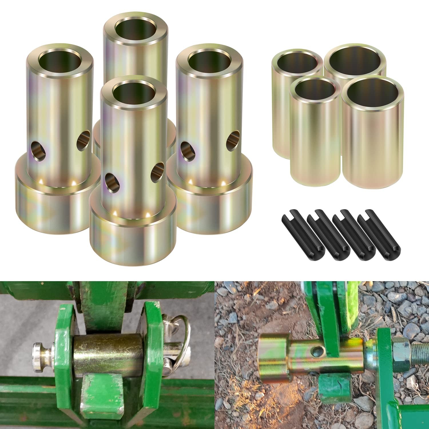 Quick Hitch Bushing Kit 2 Pair Category 1 Tractor 3 Point Implement Attachments