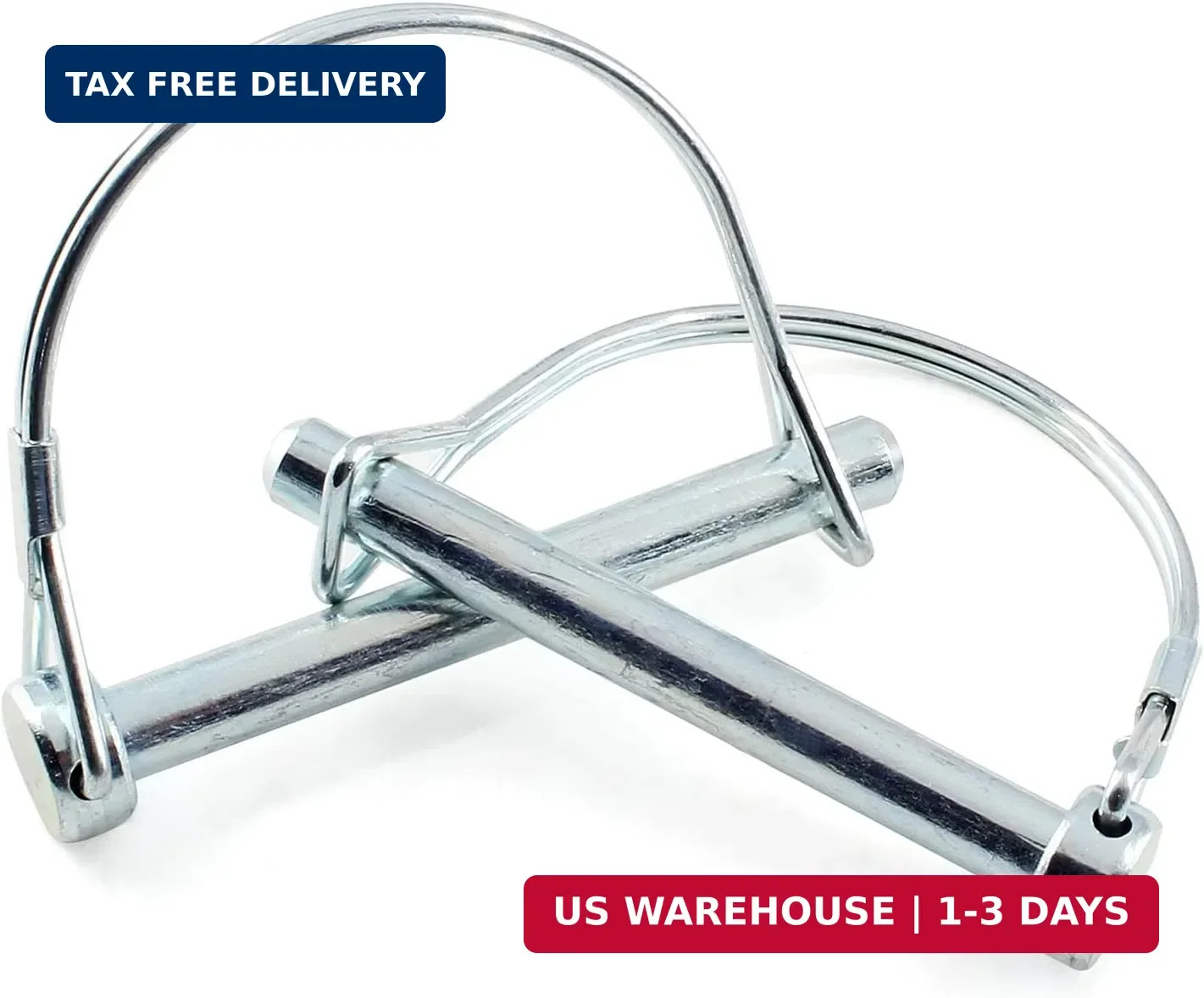 Uenhoy 10 Pcs Shaft Locking Pin 5/16 Inch Safety Coupler Pin Arch Wire Lock Pin