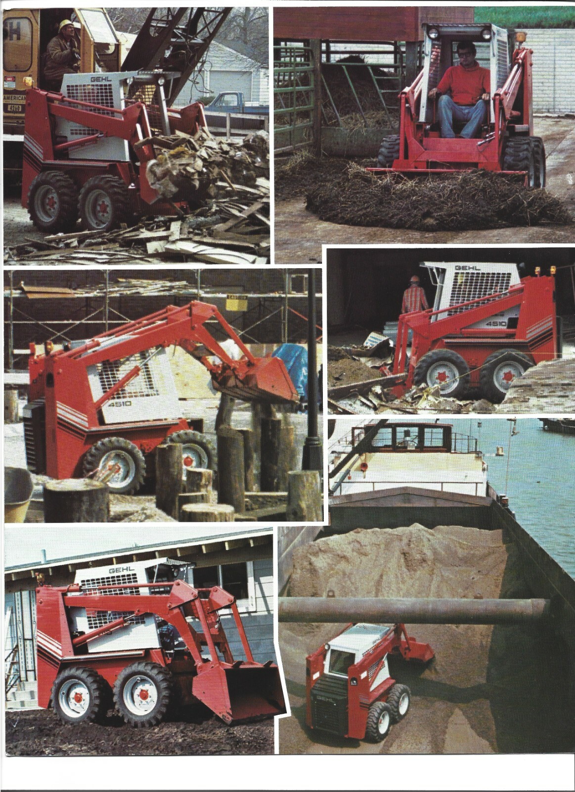 Original Gehl 4510 4610 Skid Steer Loaders Sales Brochure Form # 4271-1082-30M