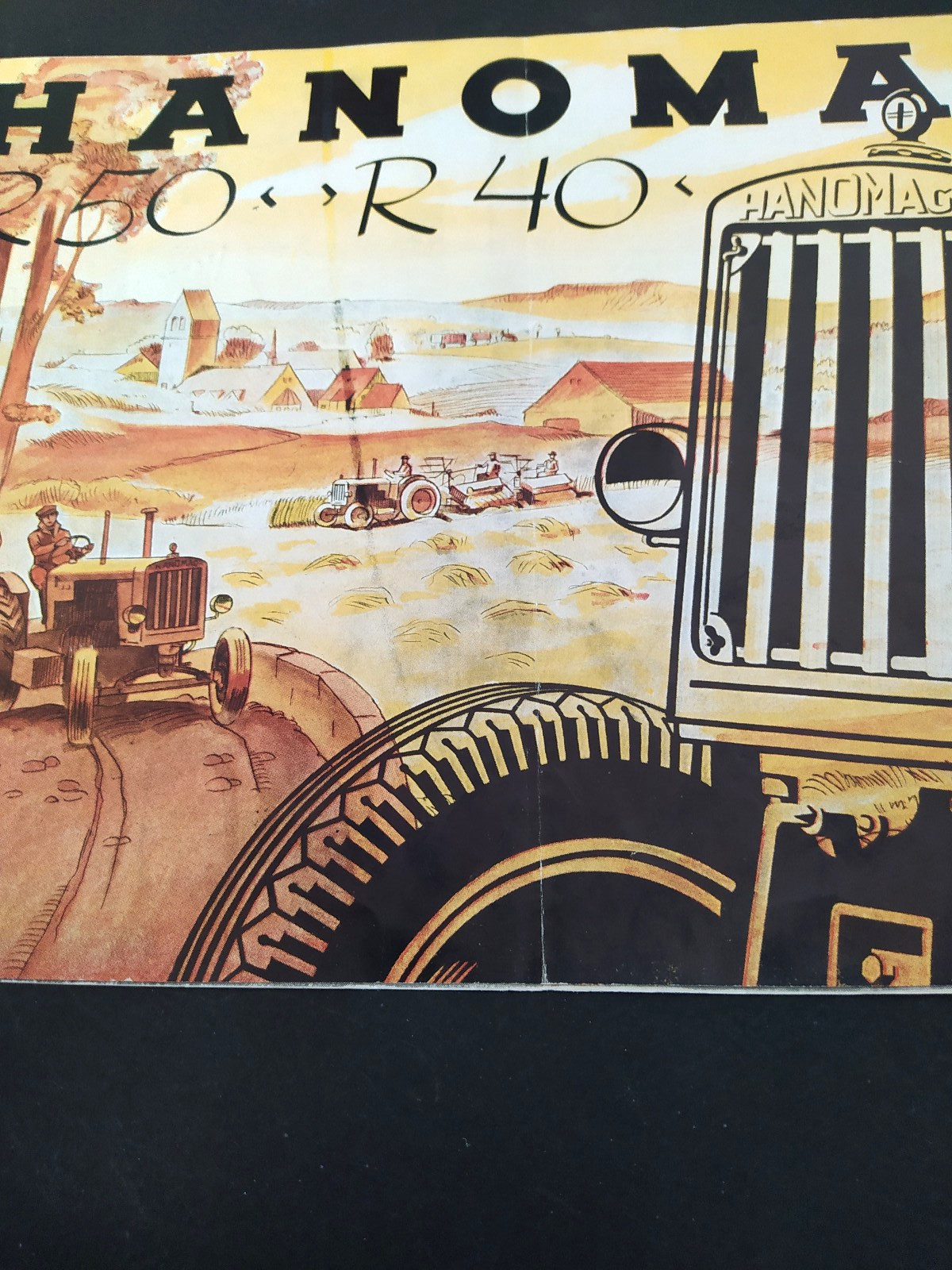 VINTAGE HANOMAG R50-R40 GERMAN TRACTORS 1949 BROCHURE RARE GREEK TEXT