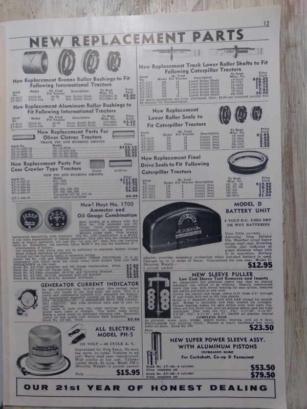 1960 Acme Tractor Supply Co. Catalog Lincoln NE Nebraska Largest Supply House
