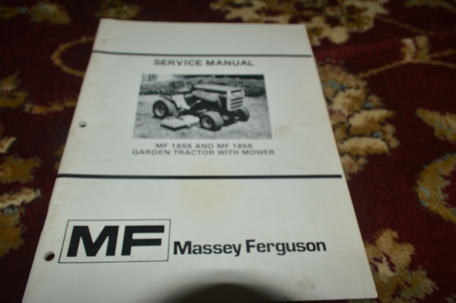 Massey Ferguson 1655 1855 Garden Tractor Service Manual CGPA
