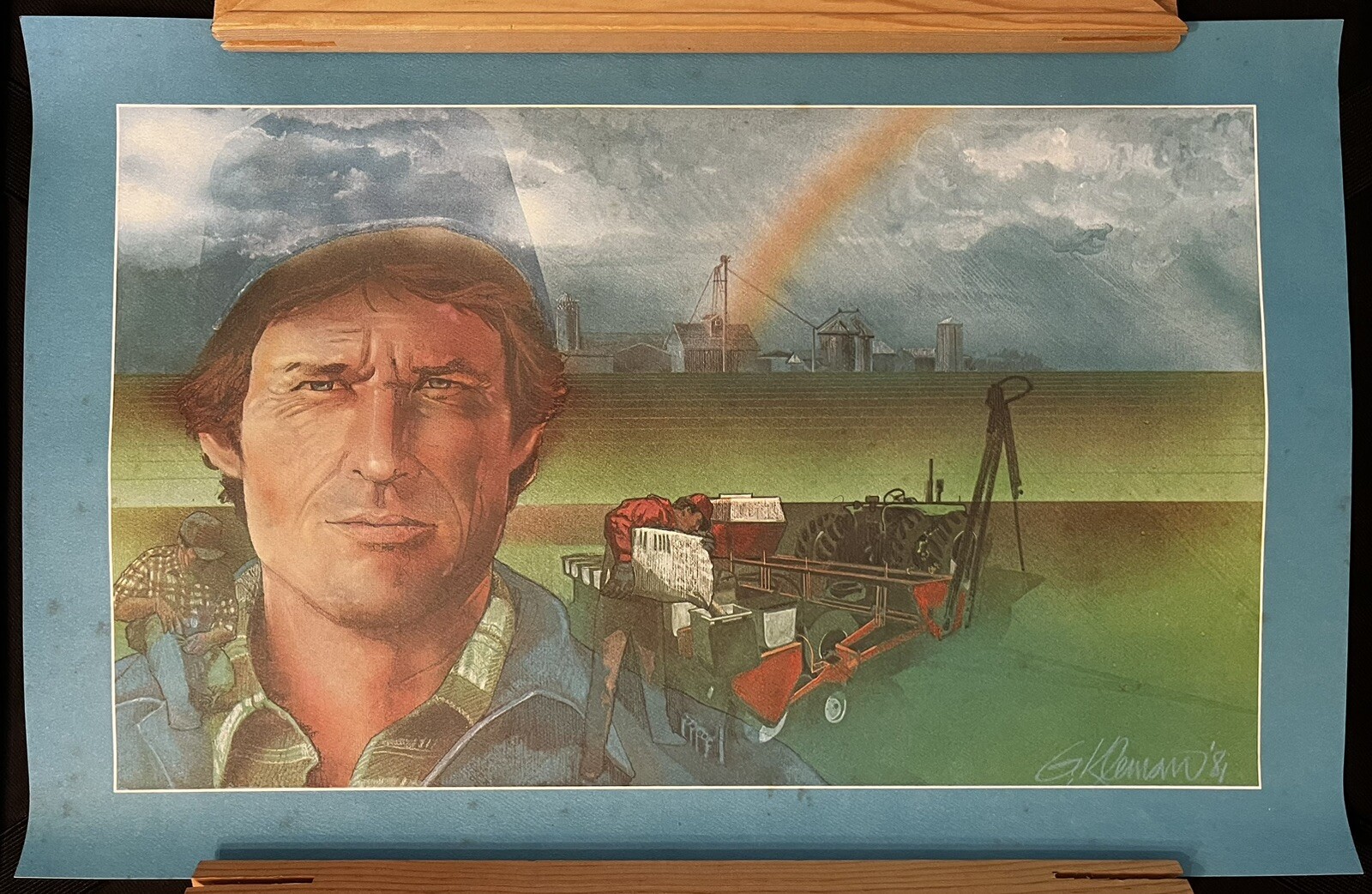 Vintage 80s Four Seasons Farm Family Agriculture Prints Posters Promo Monsanto
