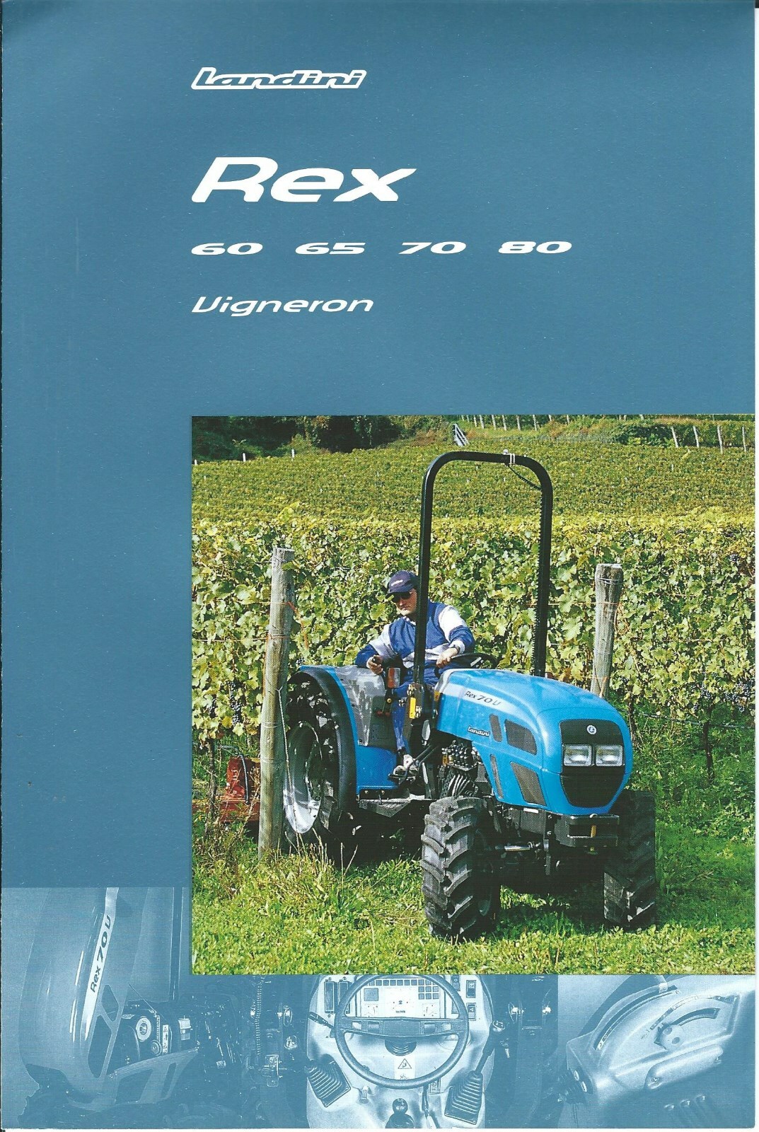 Farm Tractor Brochure – Landini – Rex – 60 et al Vigneron 2001 FRENCH (F6867)