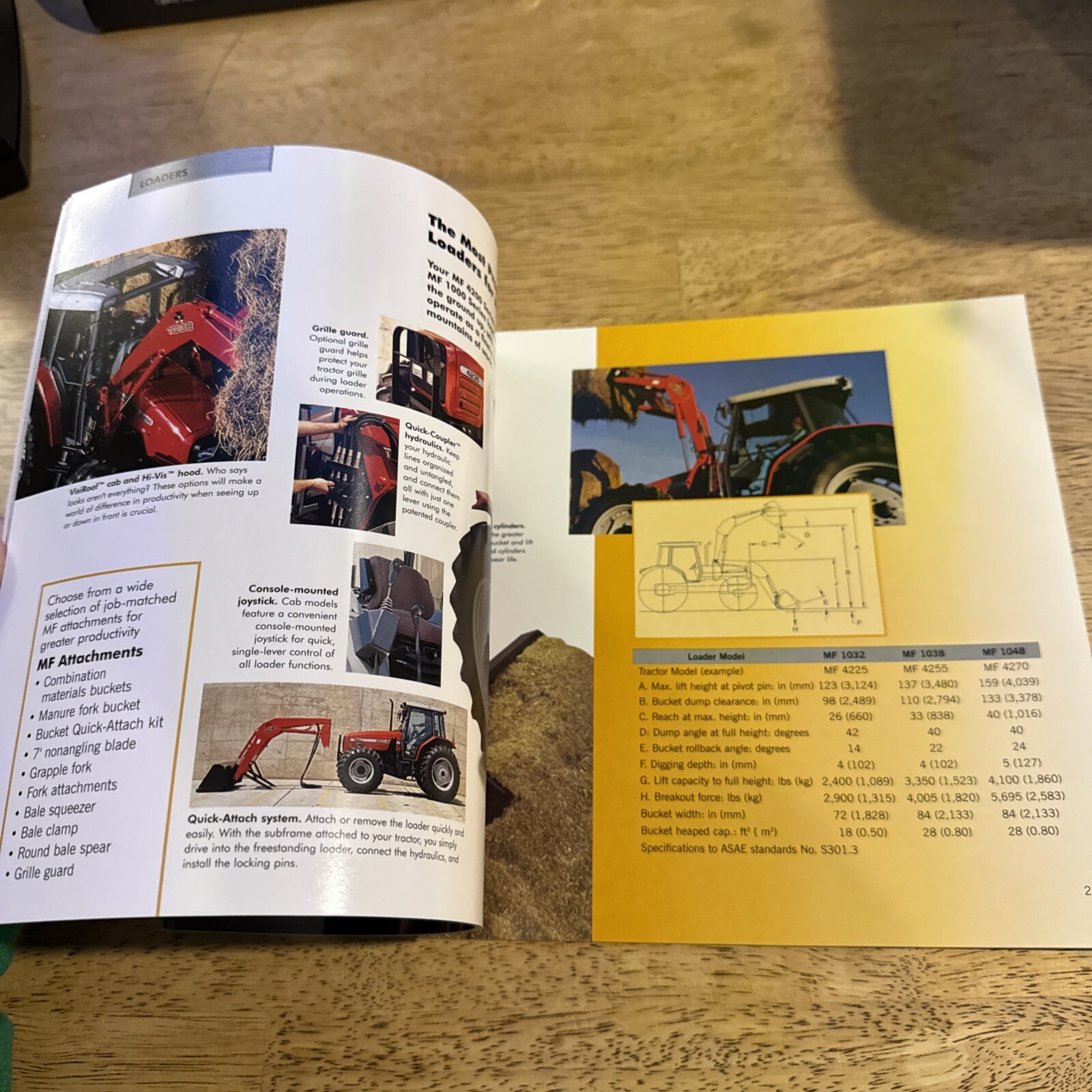 2001 MASSEY FERGUSON 4200 Series 55-99 PTO HP Tractors Sales Brochure