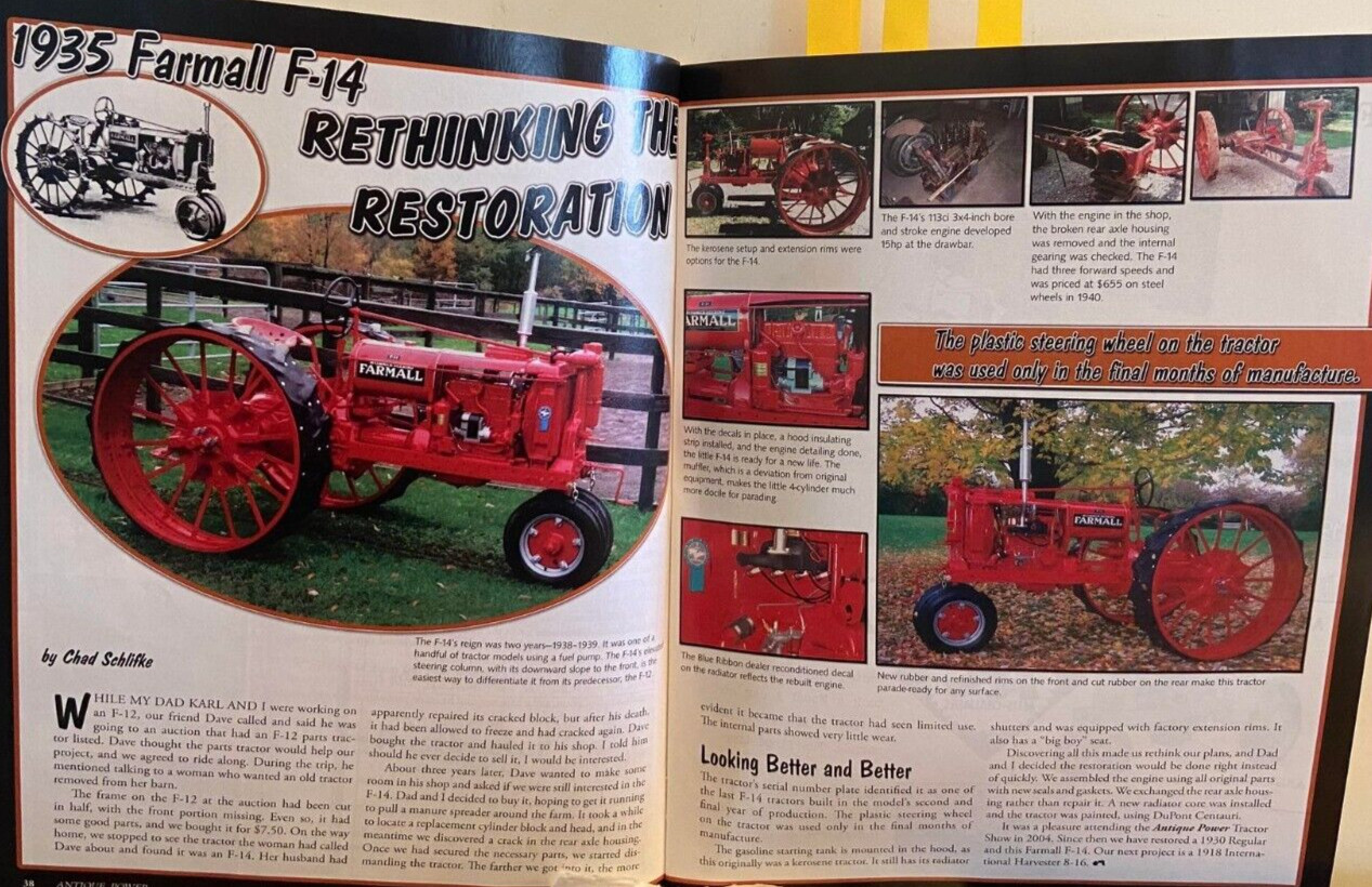 Antique Power Tractor Collectors Magazine May June 2008 Birth Of Massey Ferguson