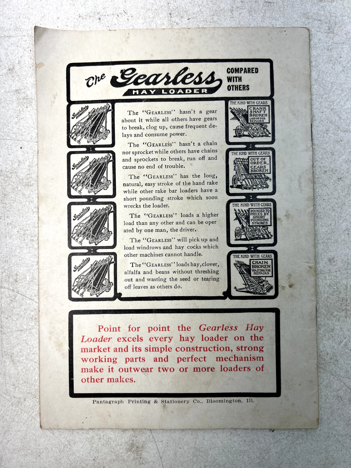 Antique Early 1900s Agriculture Implement Ads from Kansas City, Missouri