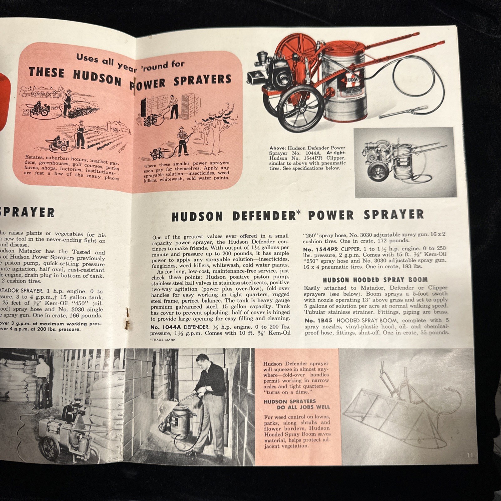 Vintage Rare 1950s Hudson Sprayers and Dusters Catalog No. 443