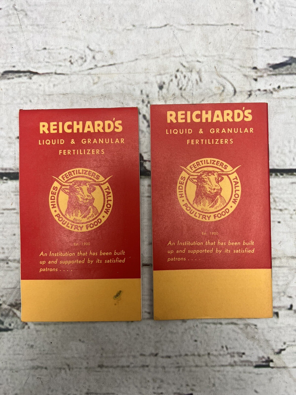 VTG Reichard&rsquo;s Fertilizers Farmers Memo Book Robert Reichard Inc Allentown PA