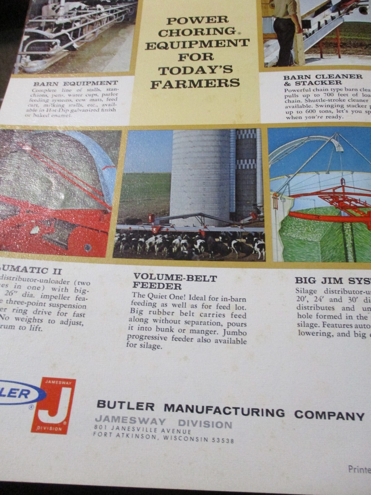 Butler Jamesway, & « Rigid Frame » Buildings, Sales Brochures, 2 items
