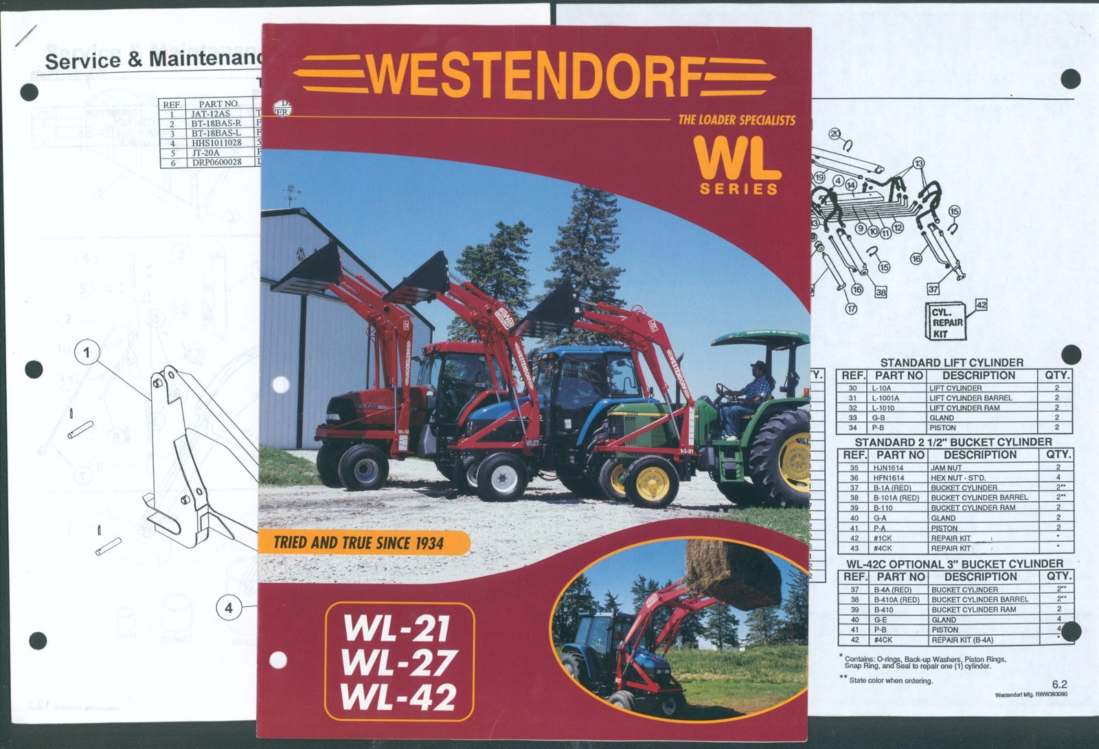 c1970 Westendorf Front End Loader Glossy Dealer Brochure Lot Bucket Onawa Iowa