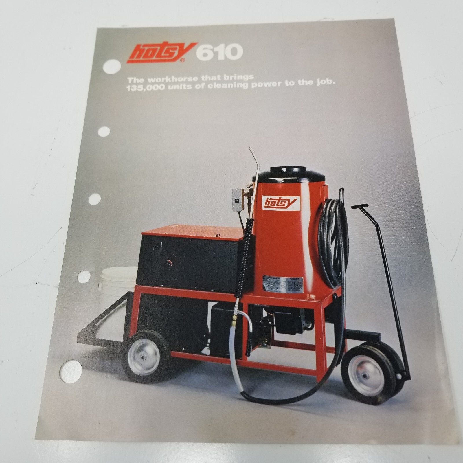 Hotsy Hotsys Pressure Washers 5800 640 610 Sales Brochures Set of 3