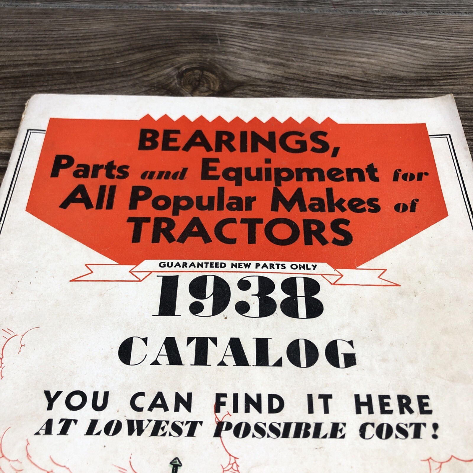1938 Tractor Replacement Parts Co. Farming Agriculture Price List Catalog