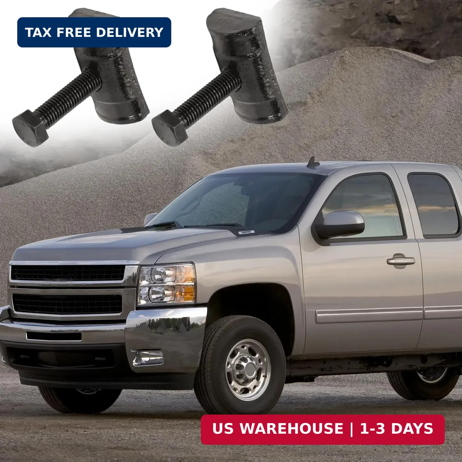 2PCS Torsion Bar Key Adjuster Block Nuts with Bolts for Silverado Suburban Avala