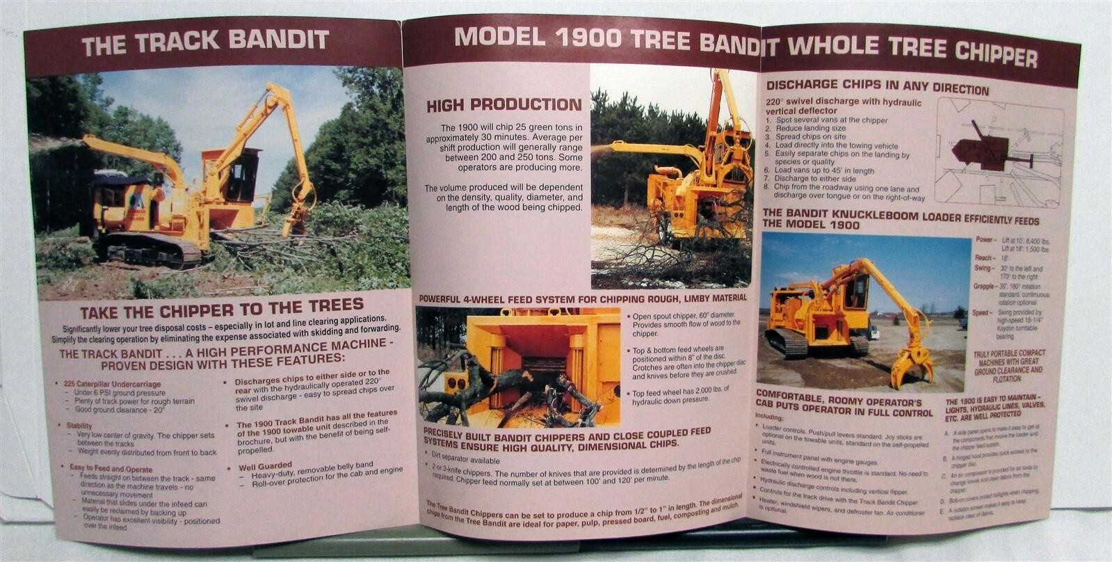 1992 Tramac 1900 Whole Tree Chipper Construction Sales Tri-Folder
