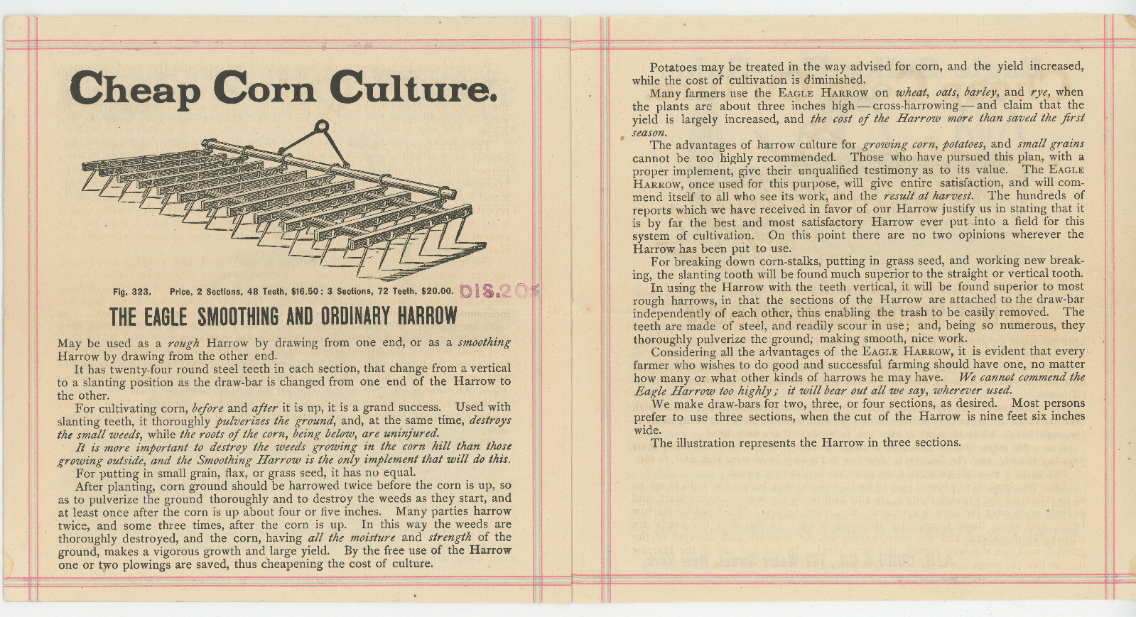 A.B. Cohu & Co. Manufacturers of Agricultural Implements Pamphlet Brochure