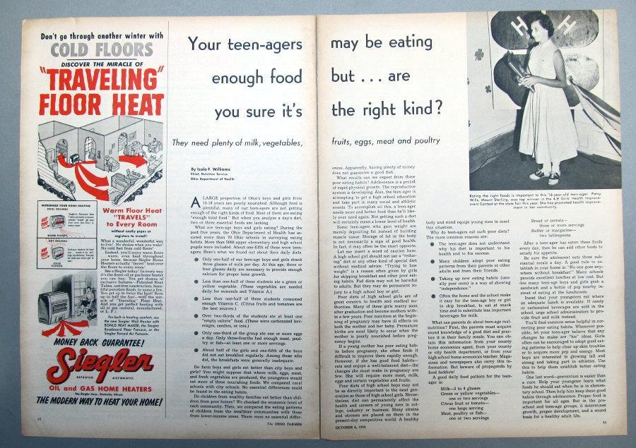Original 1956 4-H Article Photo Endorsed Patsy Wills, Mount Sterling Ohio
