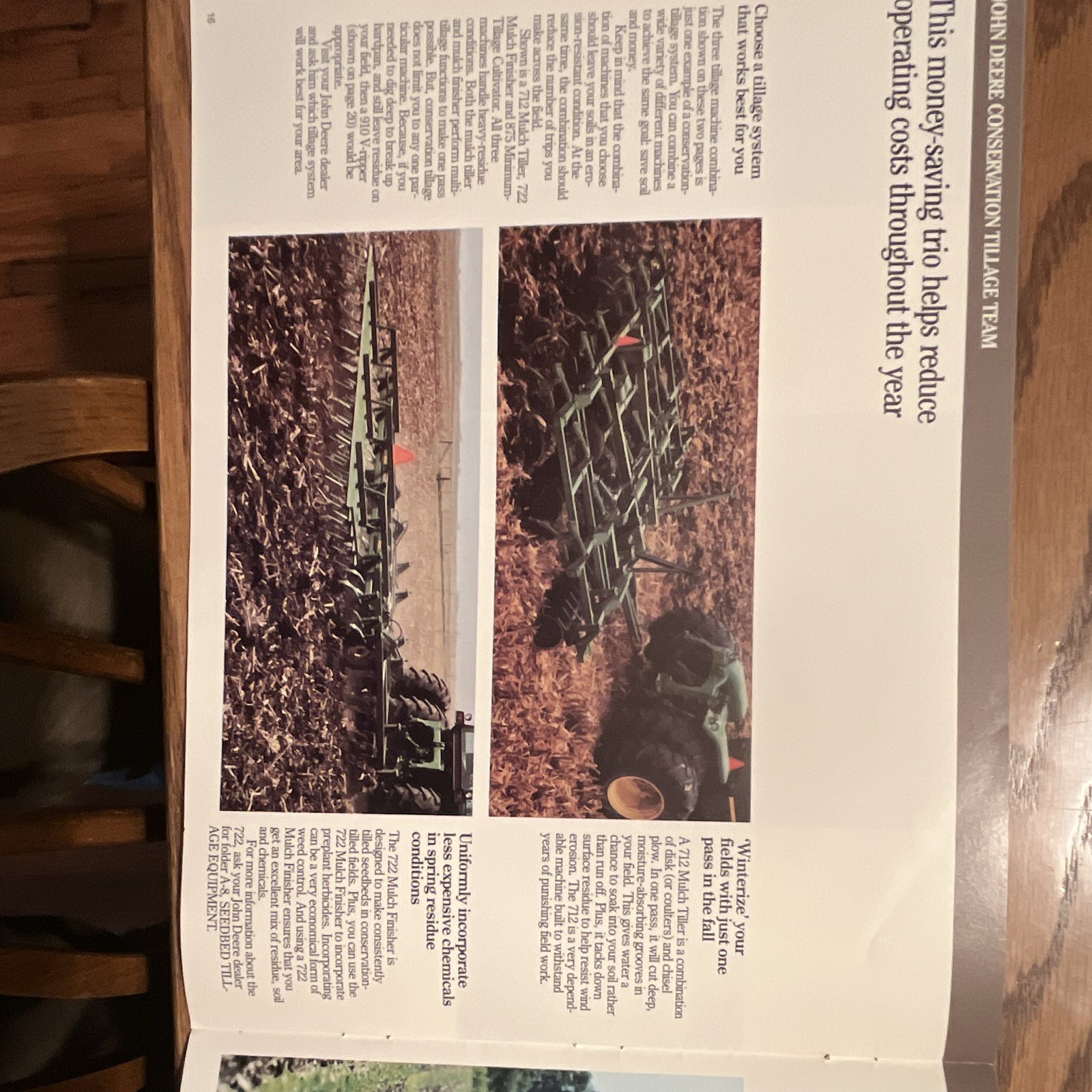John Deere Chisel Plows Mulch Tillers V-Rippers Advertising Brochure Agriculture