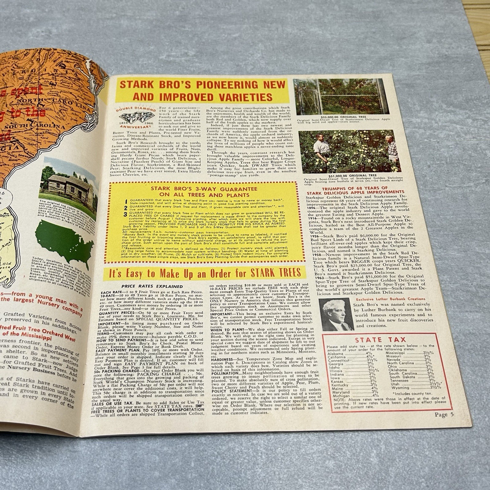 Vintage 1960s Stark Bros Nurseries Orchard Fruit Trees Catalog 150th Anniversary