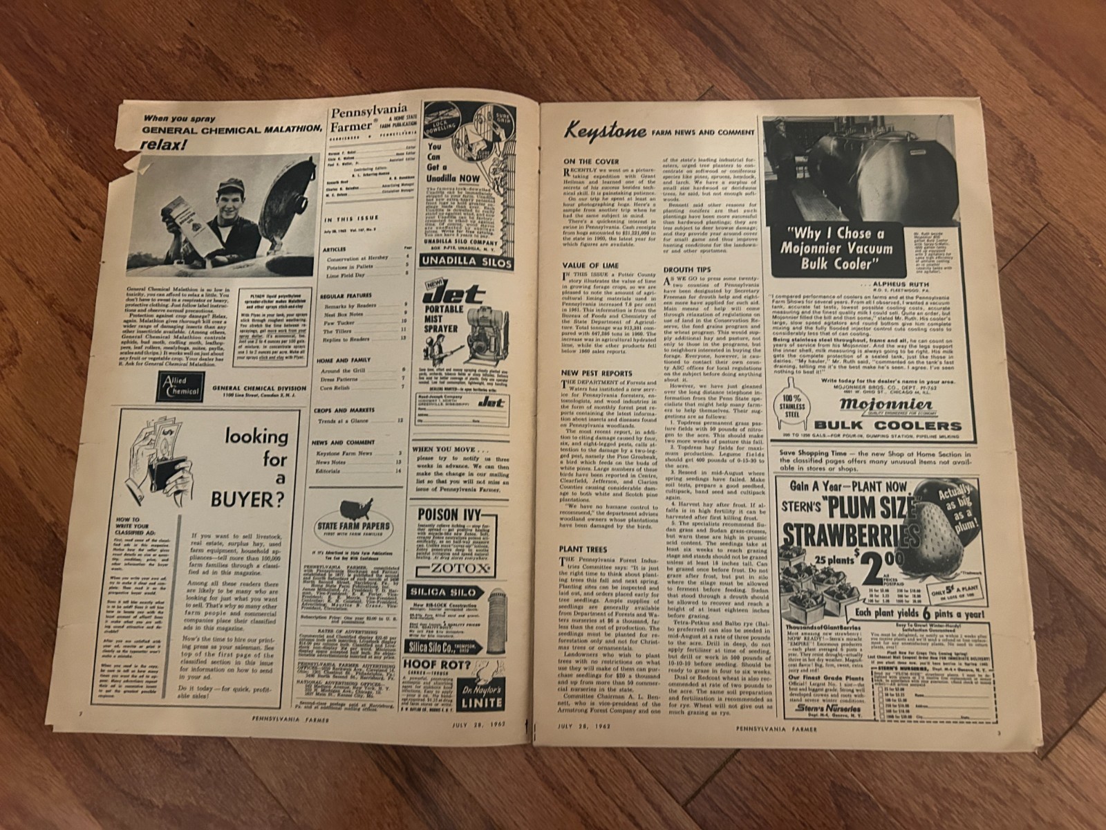(5) Vintage {1962-1963} « PENNSYLVANIA FARMER » {Harrisburg} Magazine Lot, RARE!