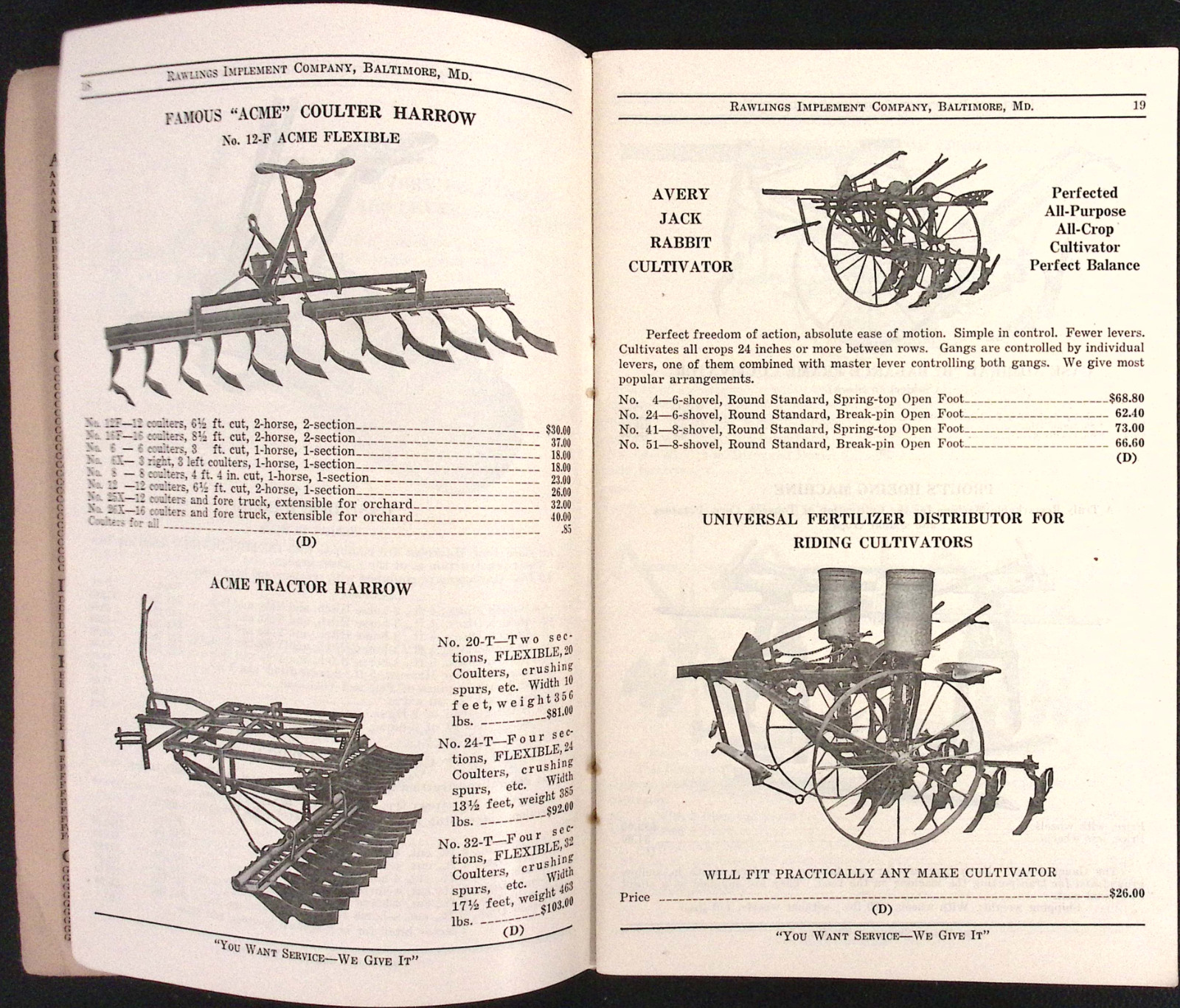 1929 Rawlings Supply House of the South Farm Implements Catalog 41