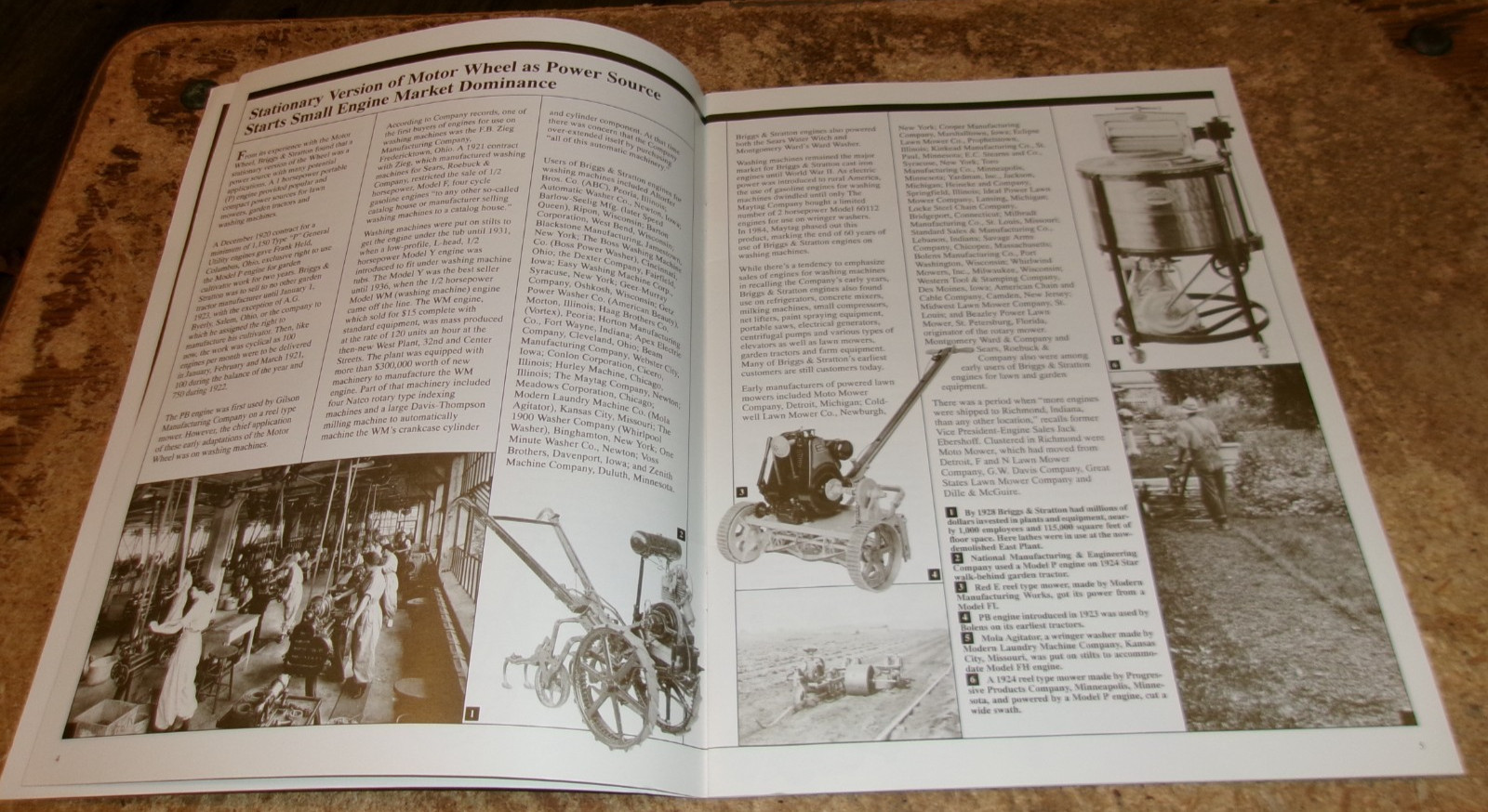 1993 the history of briggs+stratton corp. brochure very good used