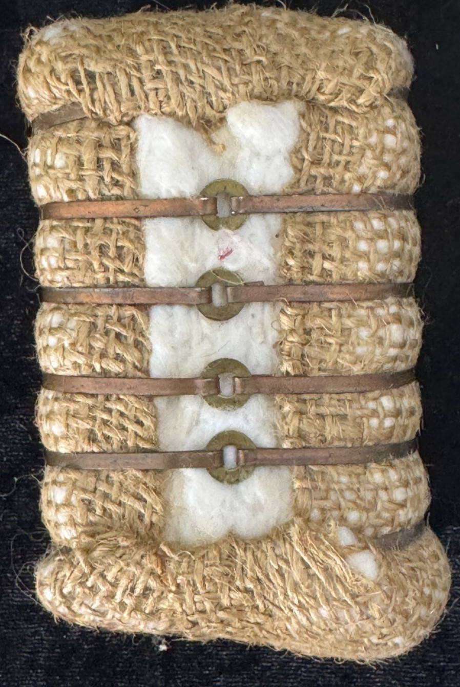 Vintage Miniature Cotton Bale Souvenir 4 Inch decor