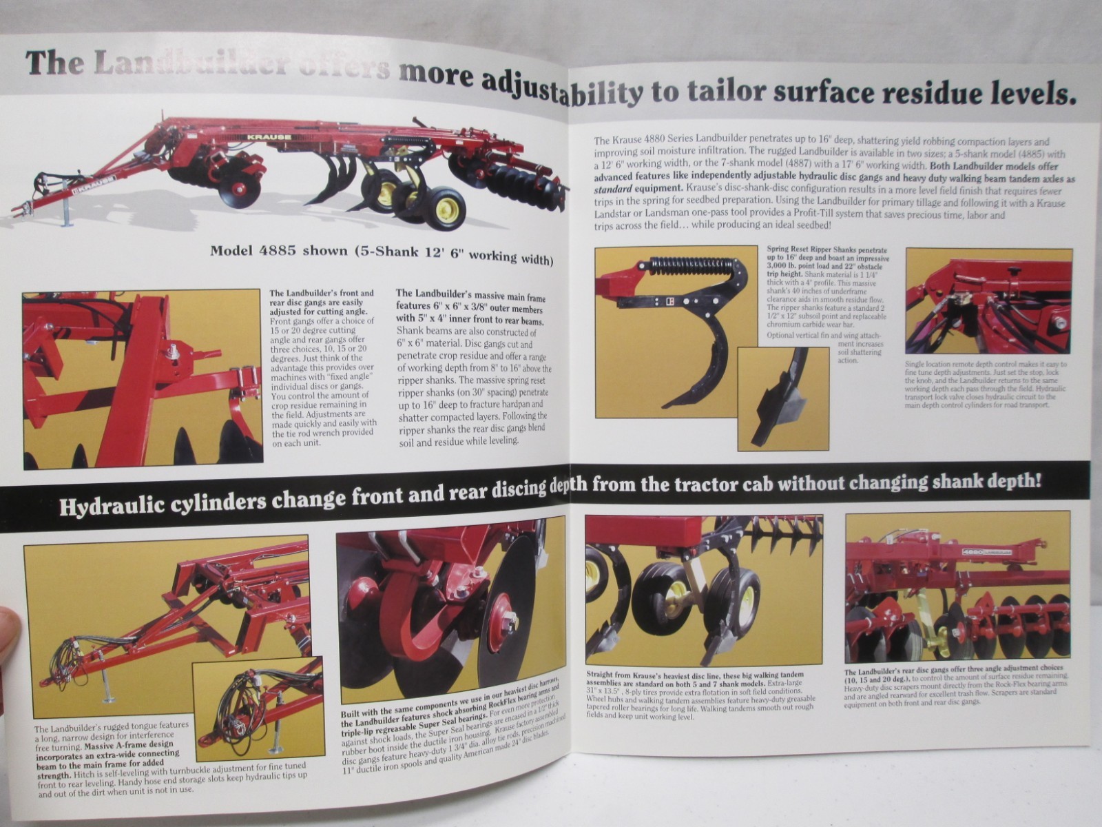 Krause Landbuilder 4880 Series Disc Ripper 5 Shank 12&prime; 6&Prime; 7 Shank 17&prime; 6 Brochure