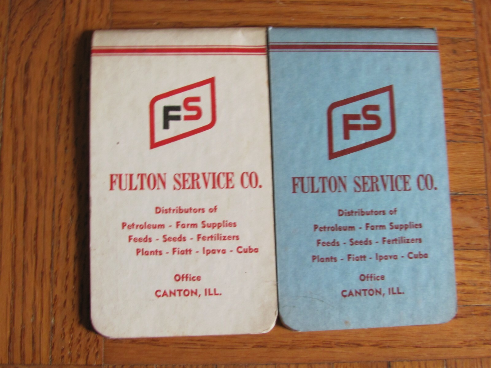 1959 1960 FARMER SERVICE FS FULTON COUNTY POCKET NOTEBOOKS