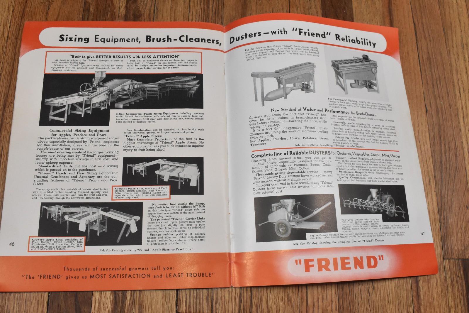 Vintage Friend Pump Sprayer Advertising Sales Brochure