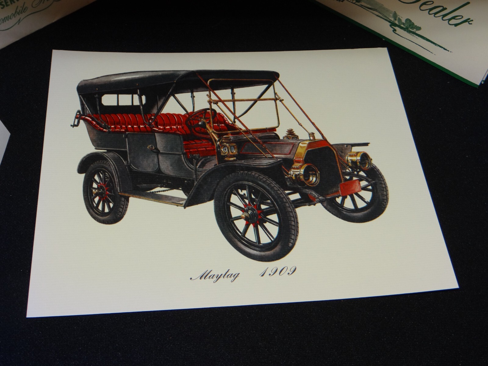 1950&rsquo;s Cities Service Gasoline Early Automobile Prints Complimentary Gift w/Env.