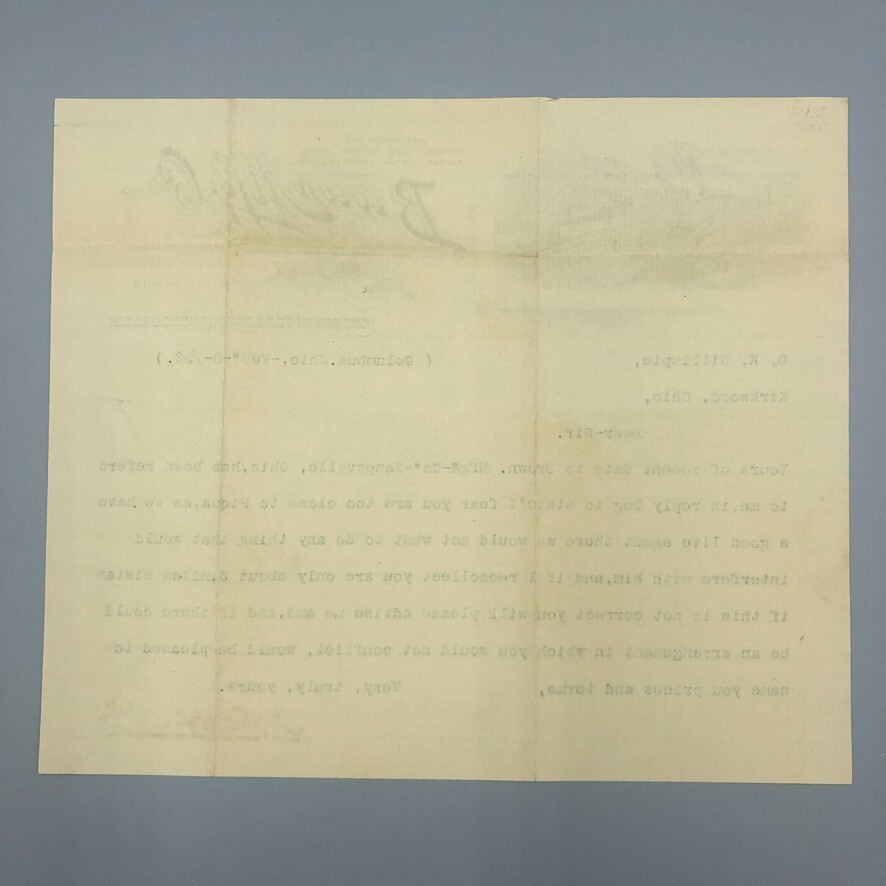 1896 BROWN Mfg WAGONS Plow FARM Illustrated Postal Cover Letterhead Advertising