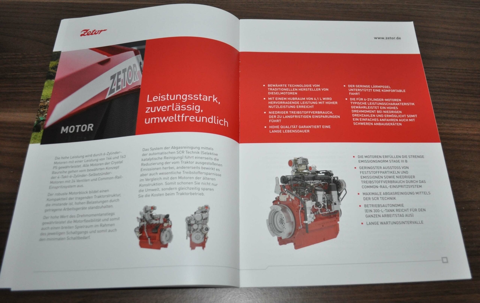 Zetor Crystal Tractor Specification Brochure Prospekt