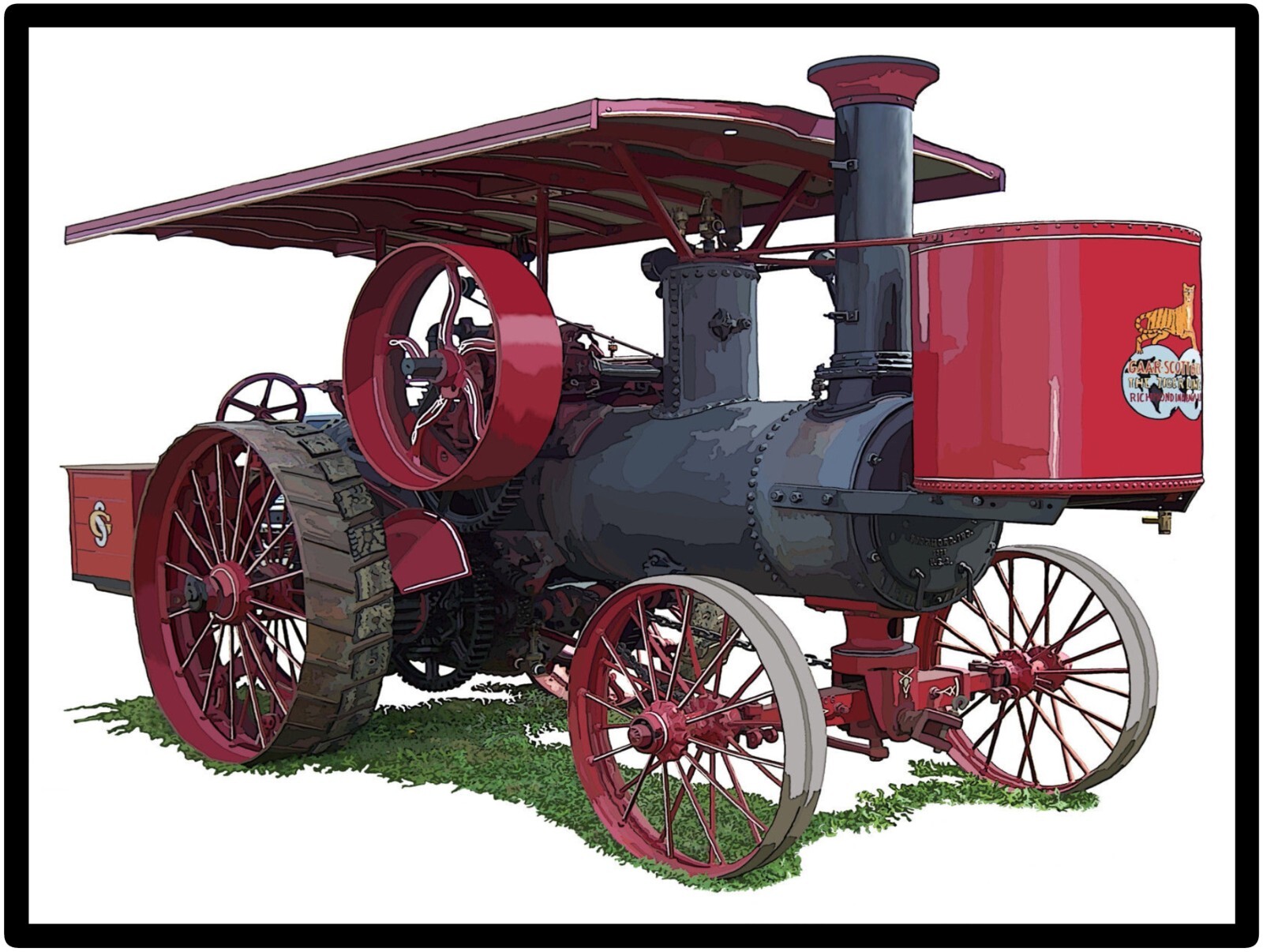 Gaar Scott Steam Tractor NEW Metal Sign 24×30&Prime; USA STEEL XL Size