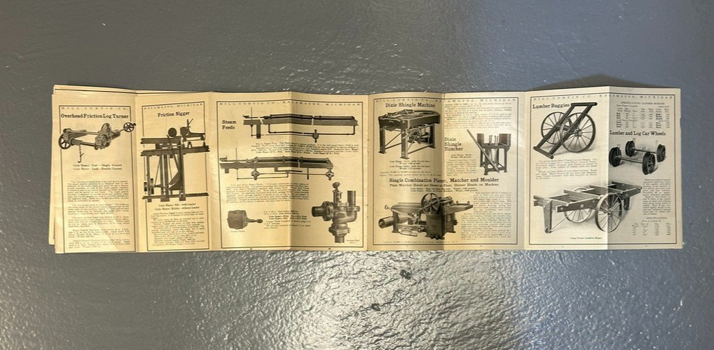 1920s Hill-Curtis Co Catalog 50 Saw Mill Machinery Lumber Timber Tool MI Antique