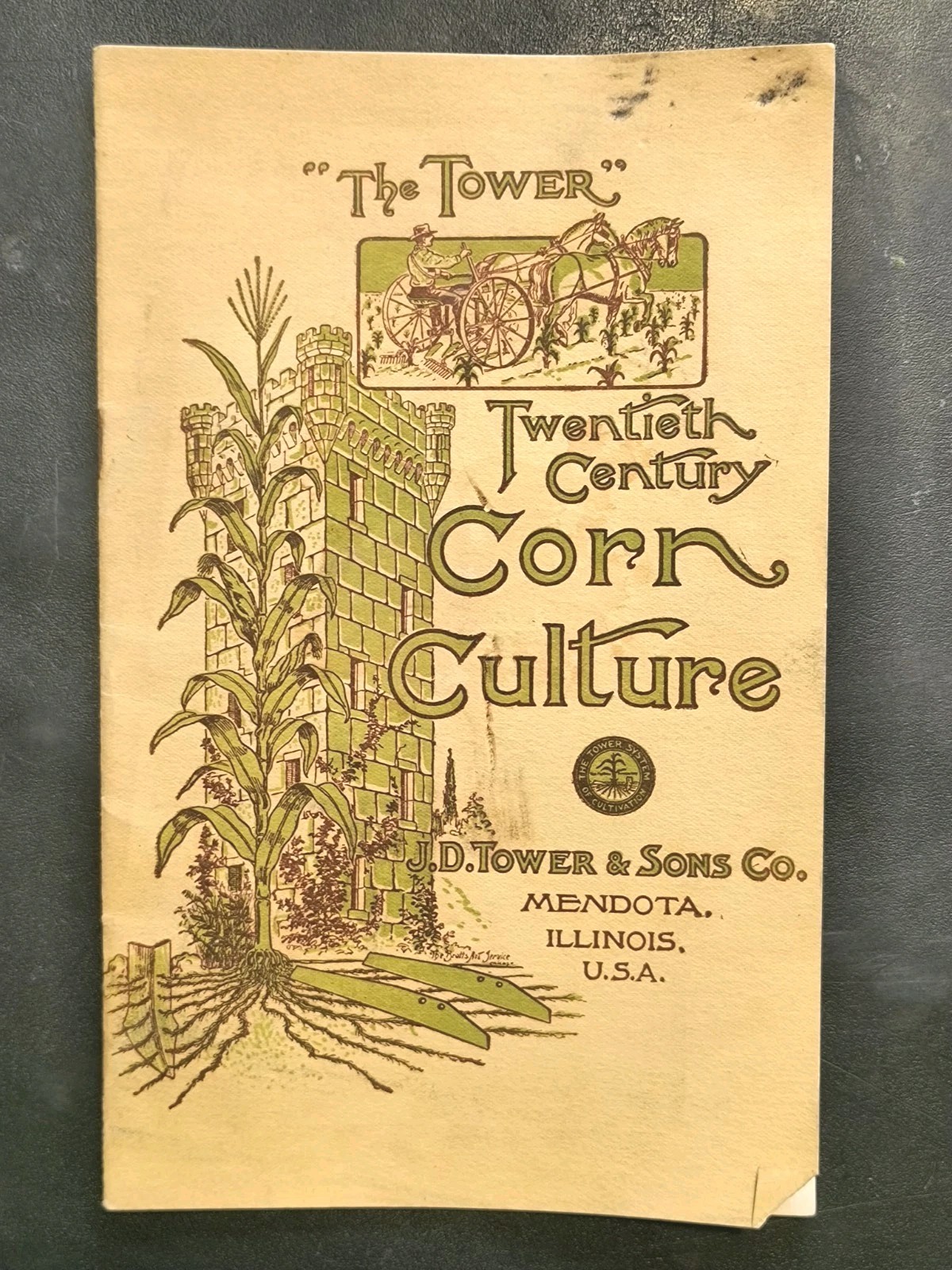 1927 J.D. Tower & Sons Cultivators Corn Culture Agriculture Brochure Farming