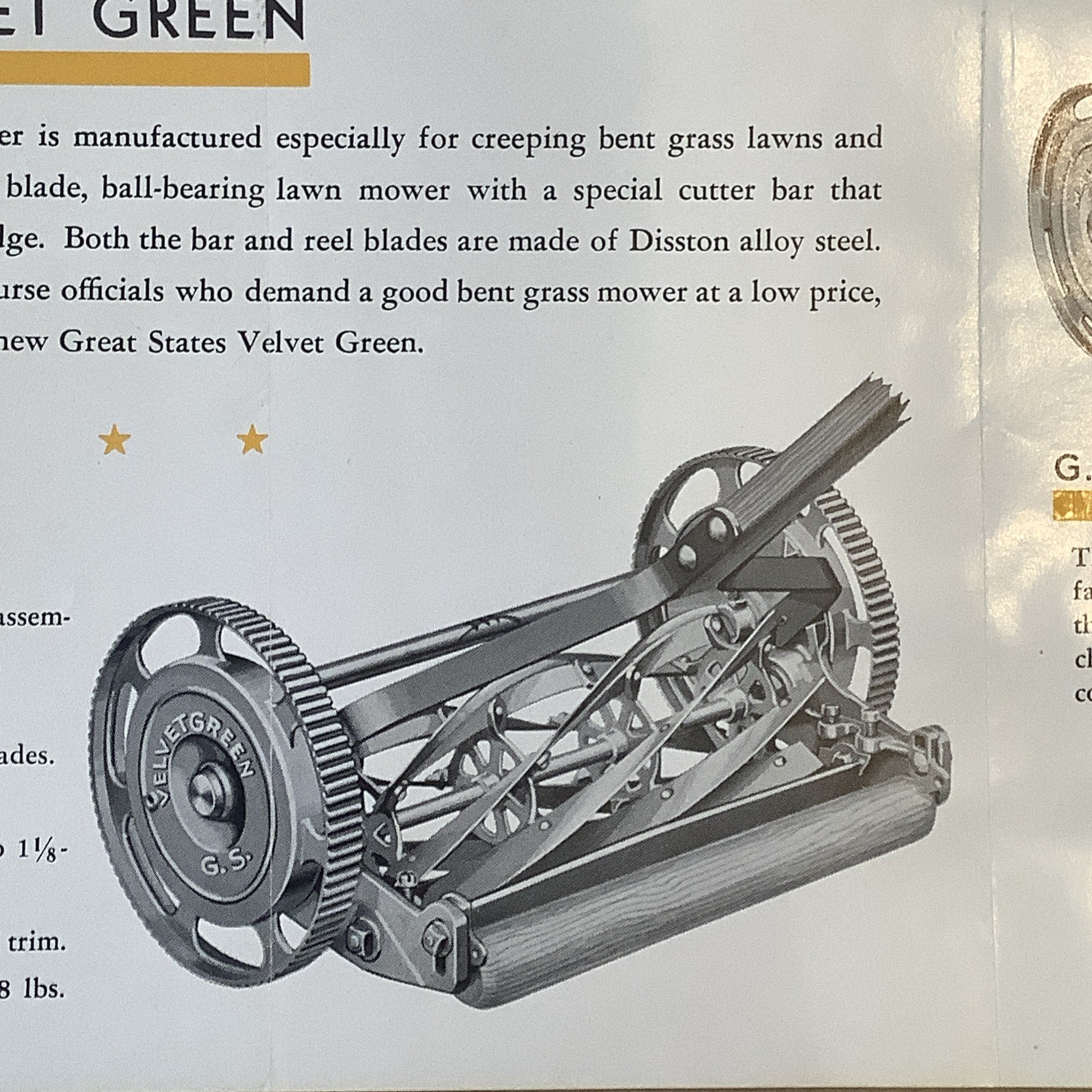 Vintage 1932 Great States Lawnmowers Brochure Great States Corp IN INV-P0959￼