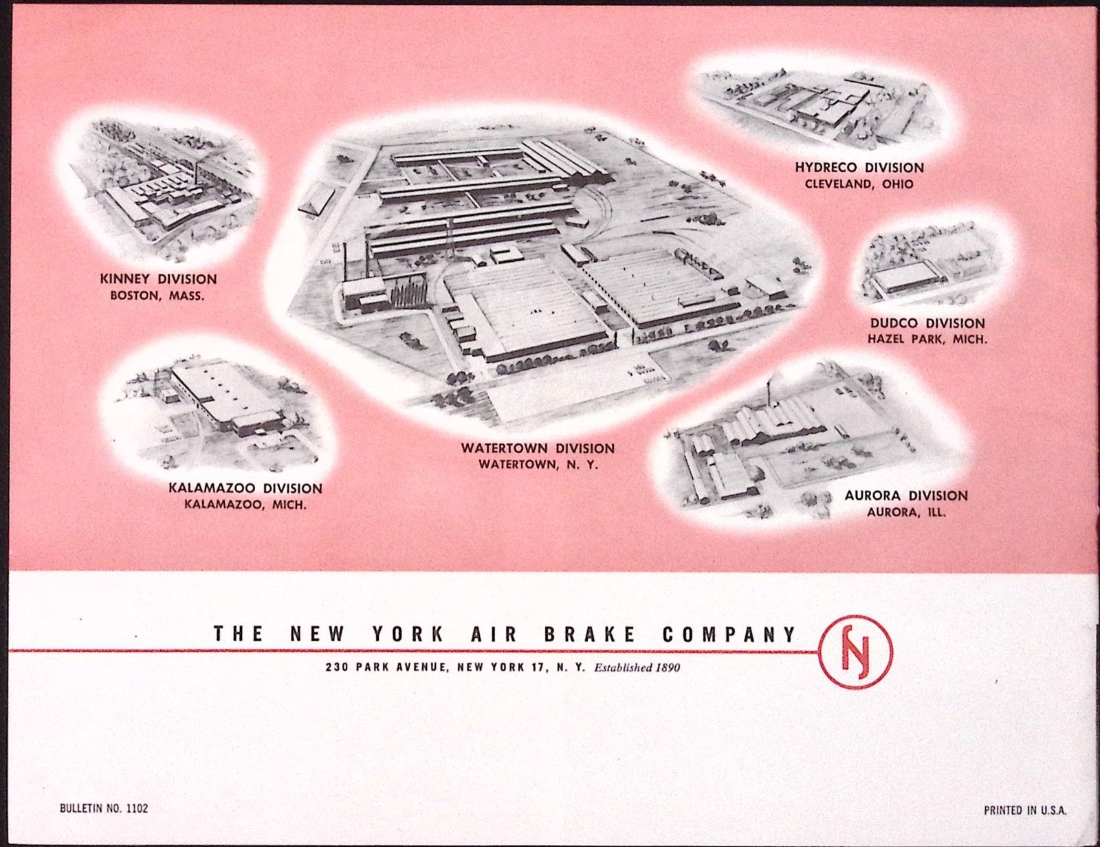 New York Air Brake Co Hydraulic Pumps Bulletin 1102 NY Air Brake CO New York NY