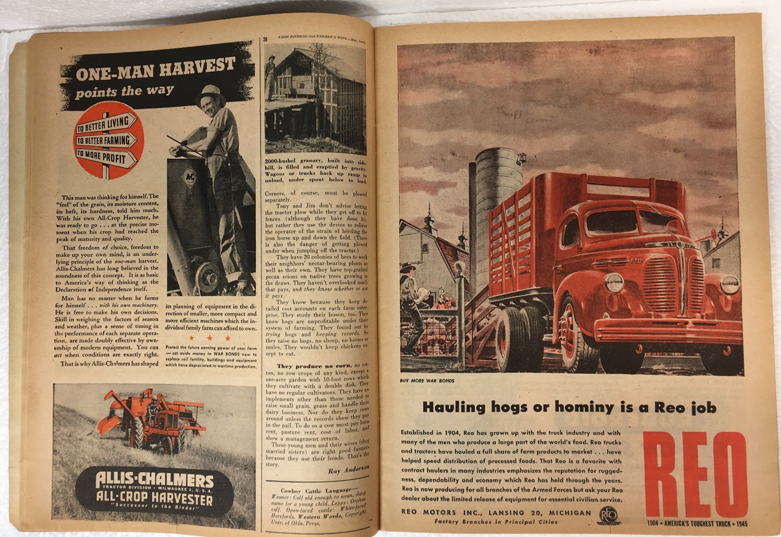 FARM JOURNAL and FARMERS WIFE MAGAZINE — MAy, 1945