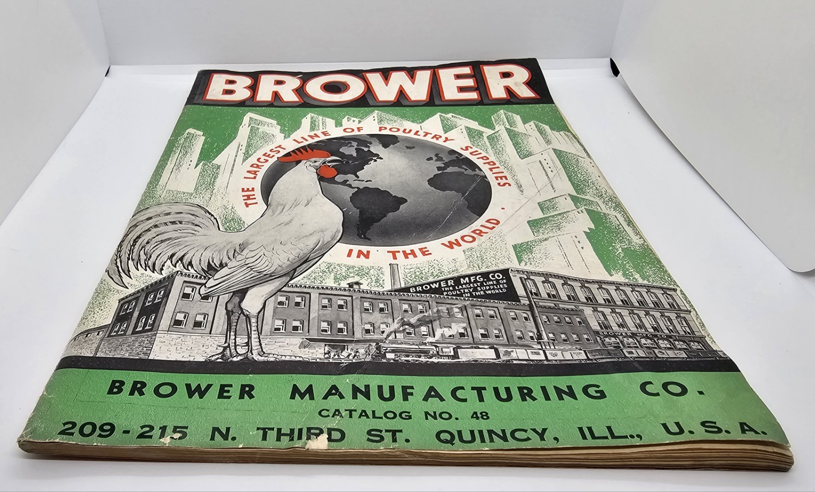 1938 BROWER MANUFACTURING CATALOG No. 48 Poultry Supplies Equipment Ranching USA
