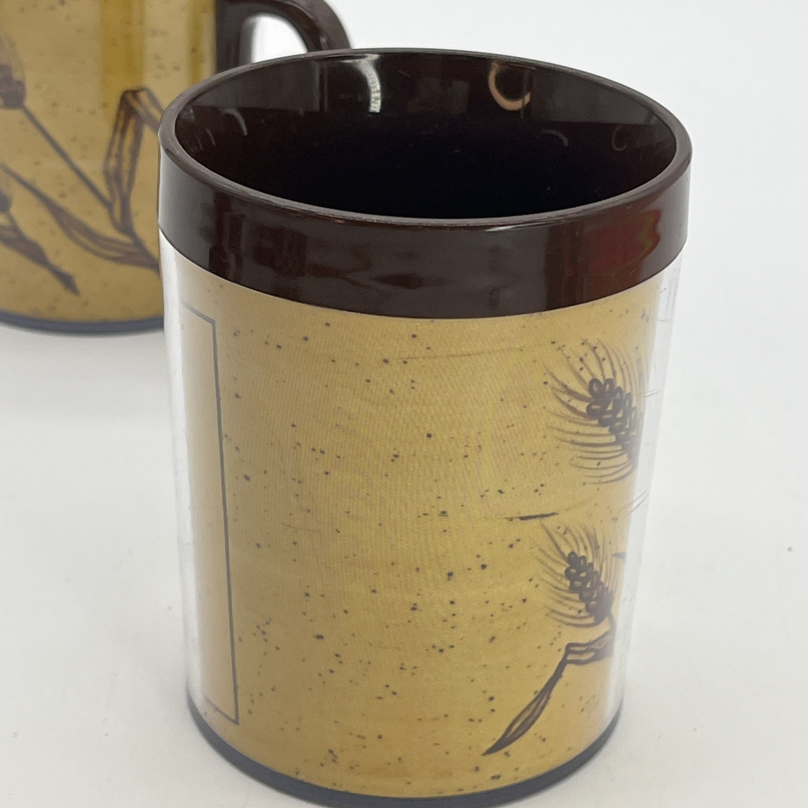 Thermo-Serv Farm-Oyl 50th Anniversary Thermal Mug Cup Vintage 1976 USA Set Of 2