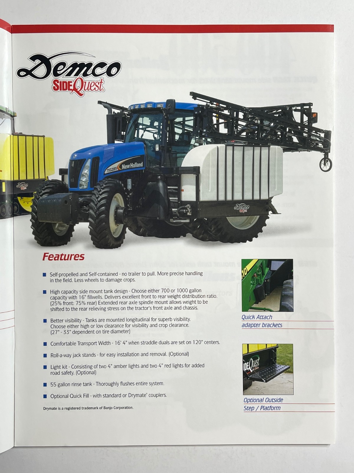 Demco Tractor Mounted Tank Units – Sales Brochure *Showroom Dealer Item*