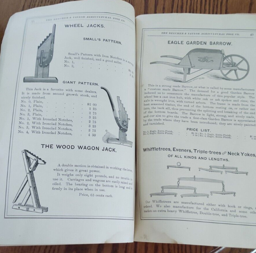 Belcher and Taylor Agricultural Tool Company catalog Farm Implements 1895 ,72pgs